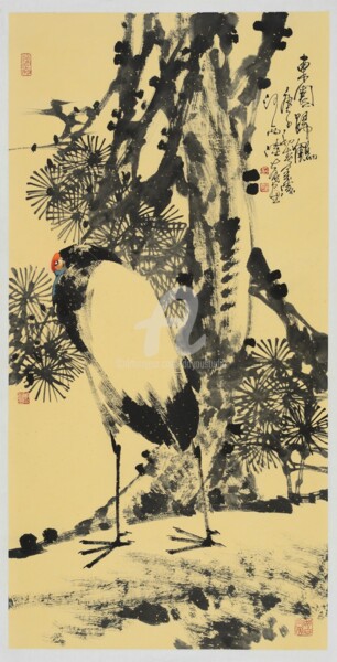 Crane in the eastern garden 东园归鹤 （No.1877202057)