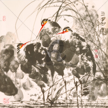 Three Herons 三思图 （No.1900202715)