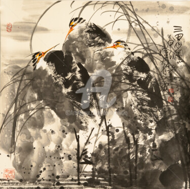 Three Herons  三思图（No.1900202782)