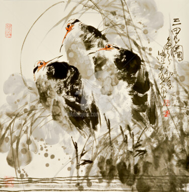 Three Herons 三思图 （No.1900202934)