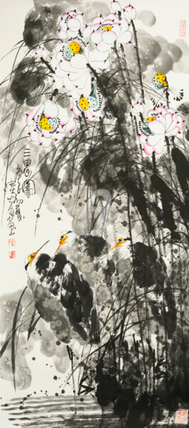 Three Herons 三思图 （No.1900202948)
