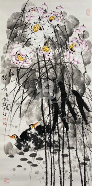 Zen mind in the peaceful lotus pond 禅心荷香（No.1877202479)
