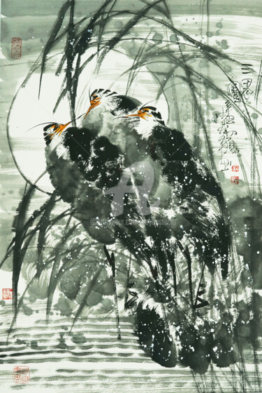 Three Herons 三思图  （No.1901202838)