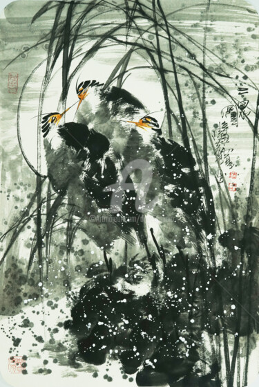Three Herons 三思图 （No.1901202841)