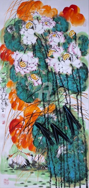 Long lasting fragrance of lotus 荷香四溢 （No.1877202627)