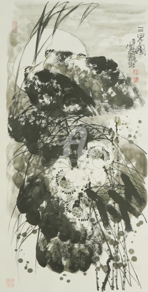 Three Herons 三思图 （No.1901202969)