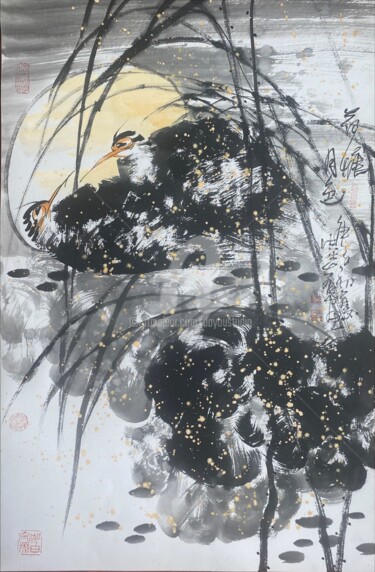 Moon shadow in the lotus pond 荷塘月色 （No.1877202959)