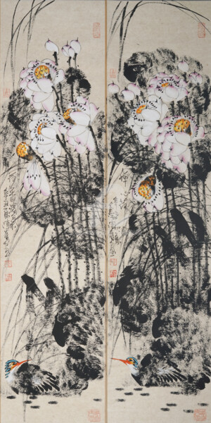 Fresh wind through the lotus pond 荷香清气 （No.1903202095)