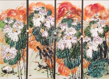 Fragrance of lotus (Four pieces) 乾坤清气（四条屏） （No.1690202101)