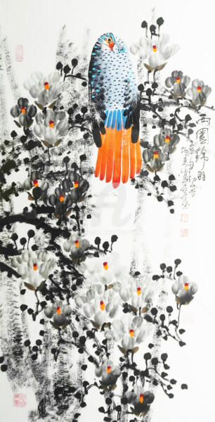 Beautiful feather in the western garden 西园锦羽 （No.F18CD21020)